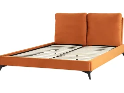 Letto Velluto MELLE 160 x 200 cm Arancione
