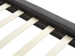 Letto Velluto MELLE 180 x 200 cm Grigio scuro