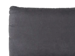 Letto Velluto MELLE 180 x 200 cm Grigio scuro