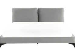 Letto Velluto MELLE 180 x 200 cm Grigio