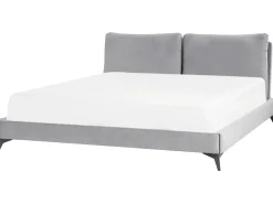 Letto Velluto MELLE 180 x 200 cm Grigio