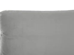 Letto Velluto MELLE 180 x 200 cm Grigio
