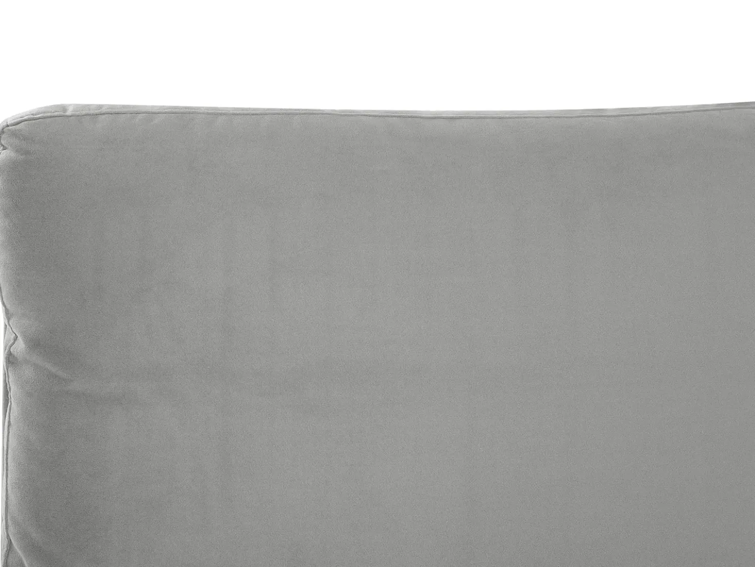 Letto Velluto MELLE 180 x 200 cm Grigio