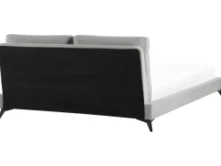 Letto Velluto MELLE 180 x 200 cm Grigio