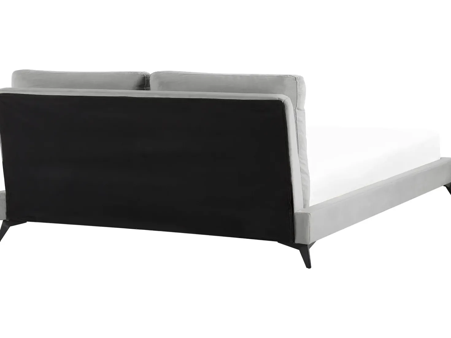 Letto Velluto MELLE 180 x 200 cm Grigio