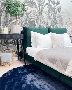 Letto Velluto MELLE 180 x 200 cm Verde smeraldo