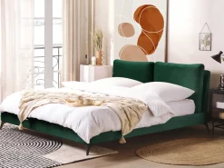 Letto Velluto MELLE 180 x 200 cm Verde smeraldo