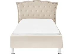 Letto Velluto METZ 90 x 200 cm Beige