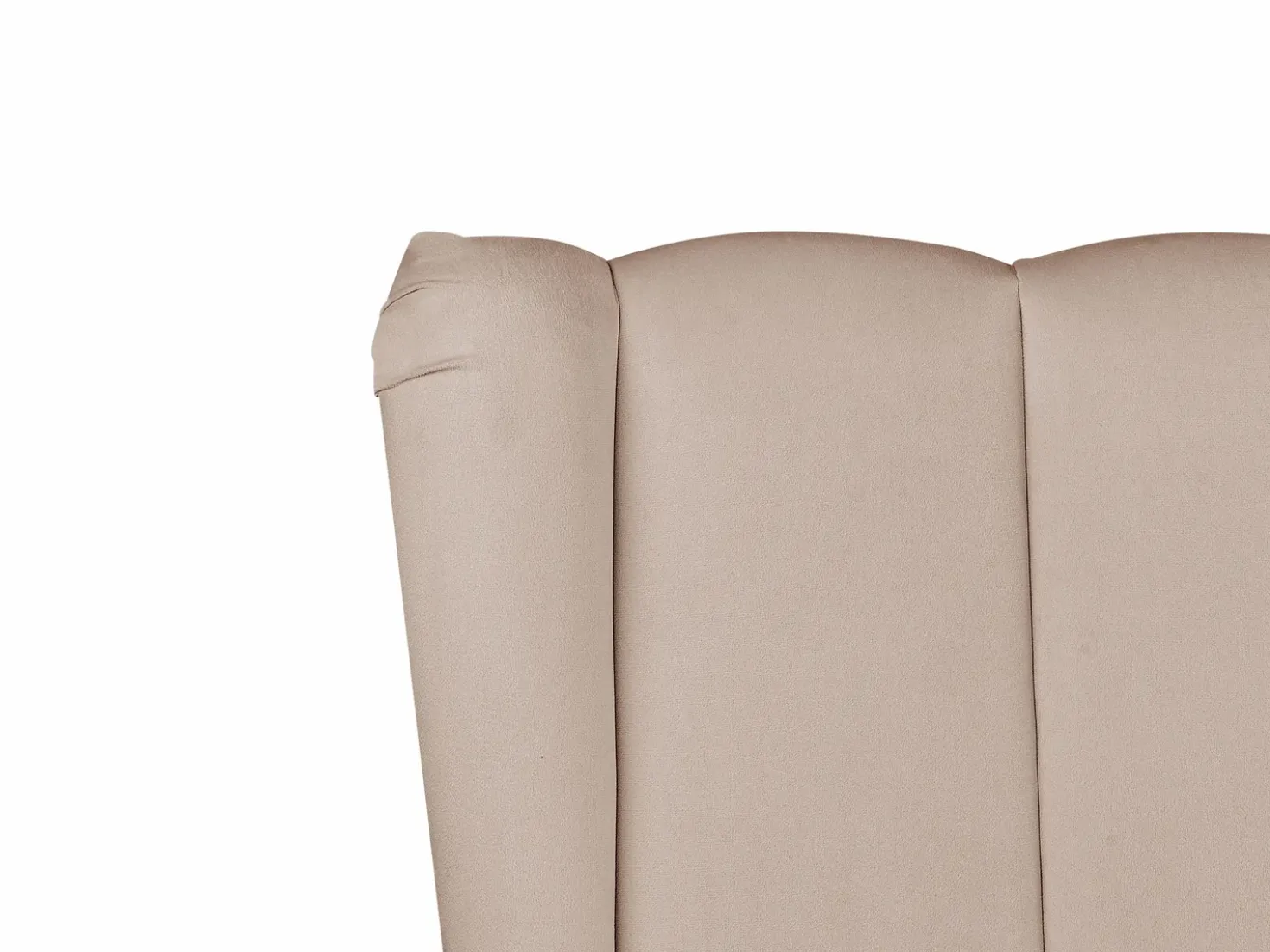 Letto Velluto MIRIBEL 160 x 200 cm Tortora