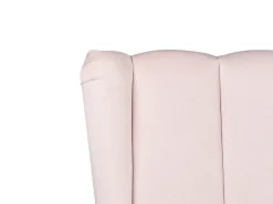 Letto Velluto MIRIBEL 140 x 200 cm Rosa pastello
