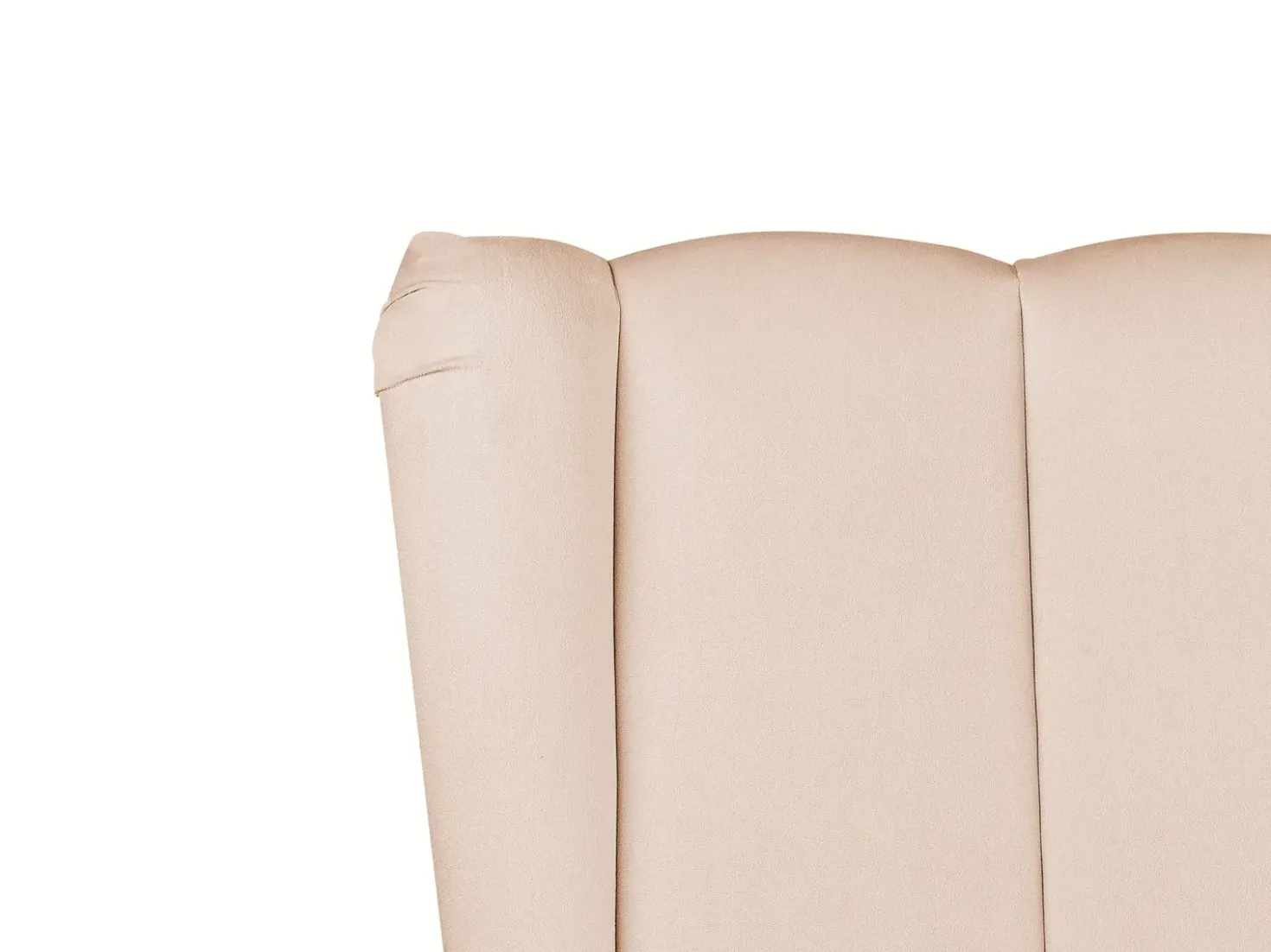 Letto Velluto MIRIBEL 160 x 200 cm Beige