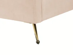 Letto Velluto MIRIBEL 160 x 200 cm Beige