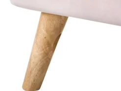 Letto Velluto RENNES 90 x 200 cm Rosa pastello