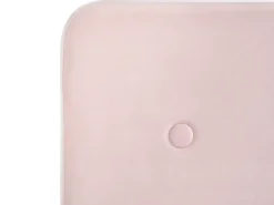 Letto Velluto RENNES 90 x 200 cm Rosa pastello