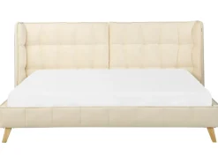 Letto Velluto SENLIS 180 x 200 cm Beige