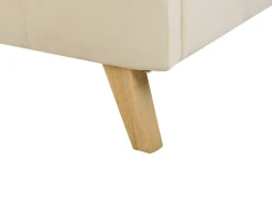 Letto Velluto SENLIS 180 x 200 cm Beige