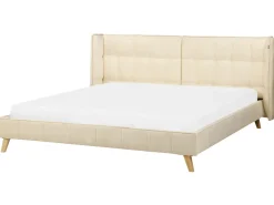 Letto Velluto SENLIS 180 x 200 cm Beige