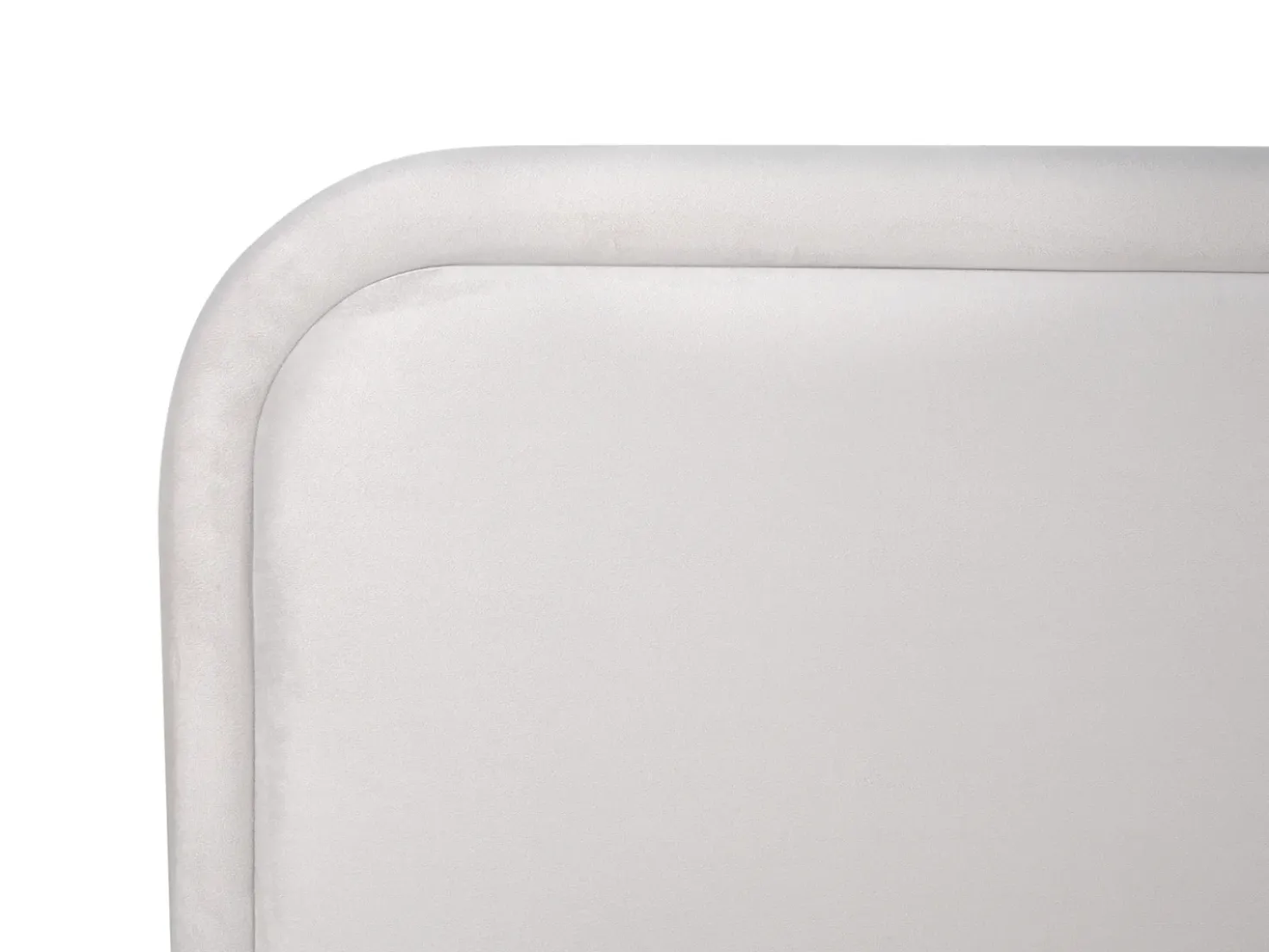 Letto Velluto SUZETTE 180 x 200 cm Grigio chiaro