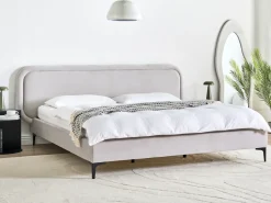 Letto Velluto SUZETTE 180 x 200 cm Grigio chiaro