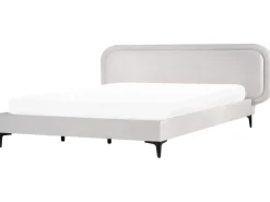 Letto Velluto SUZETTE 180 x 200 cm Grigio chiaro
