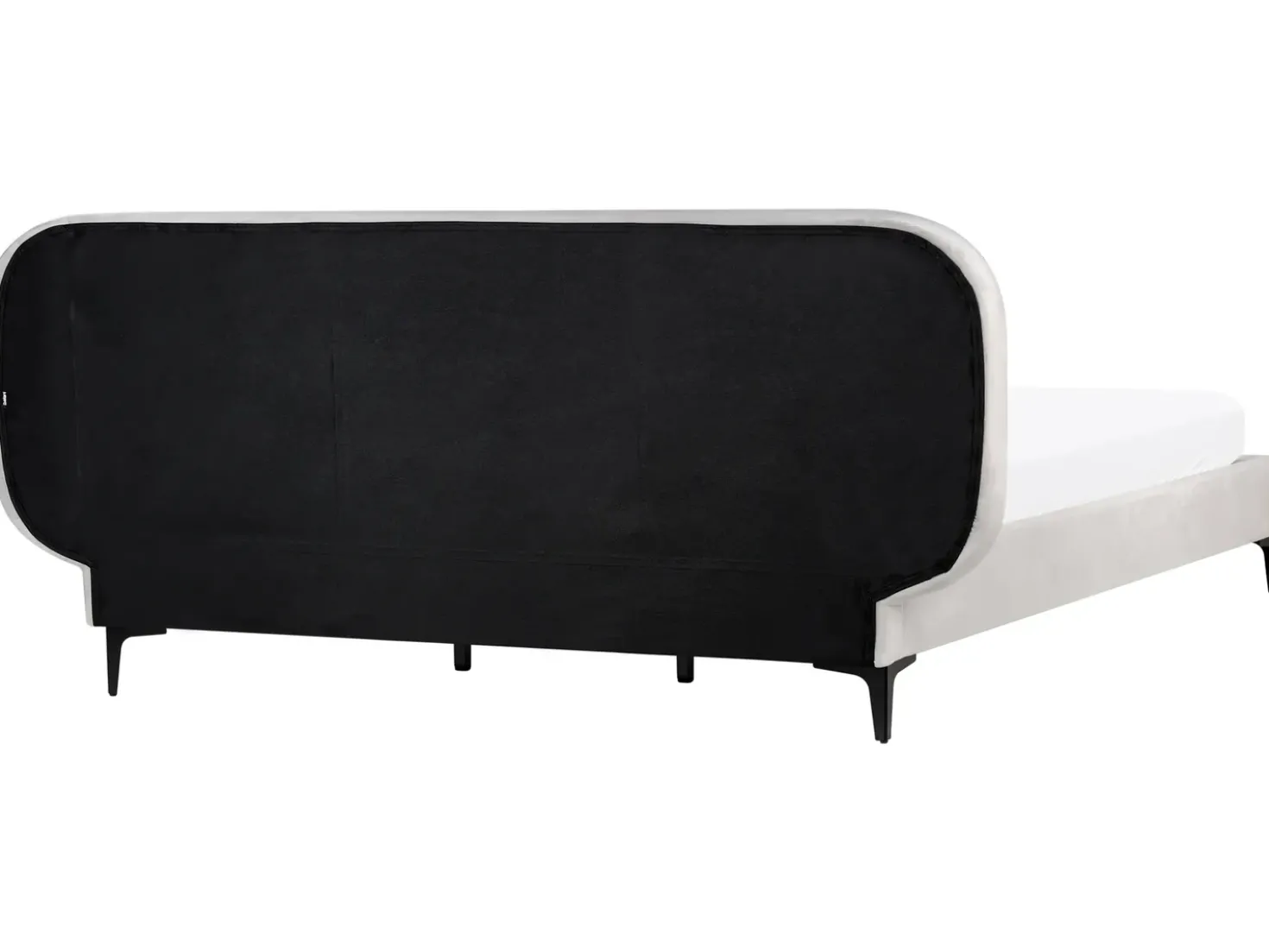 Letto Velluto SUZETTE 180 x 200 cm Grigio chiaro