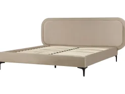 Letto Velluto SUZETTE 140 x 200 cm Beige