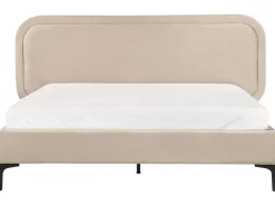 Letto Velluto SUZETTE 140 x 200 cm Beige