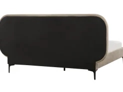 Letto Velluto SUZETTE 140 x 200 cm Beige
