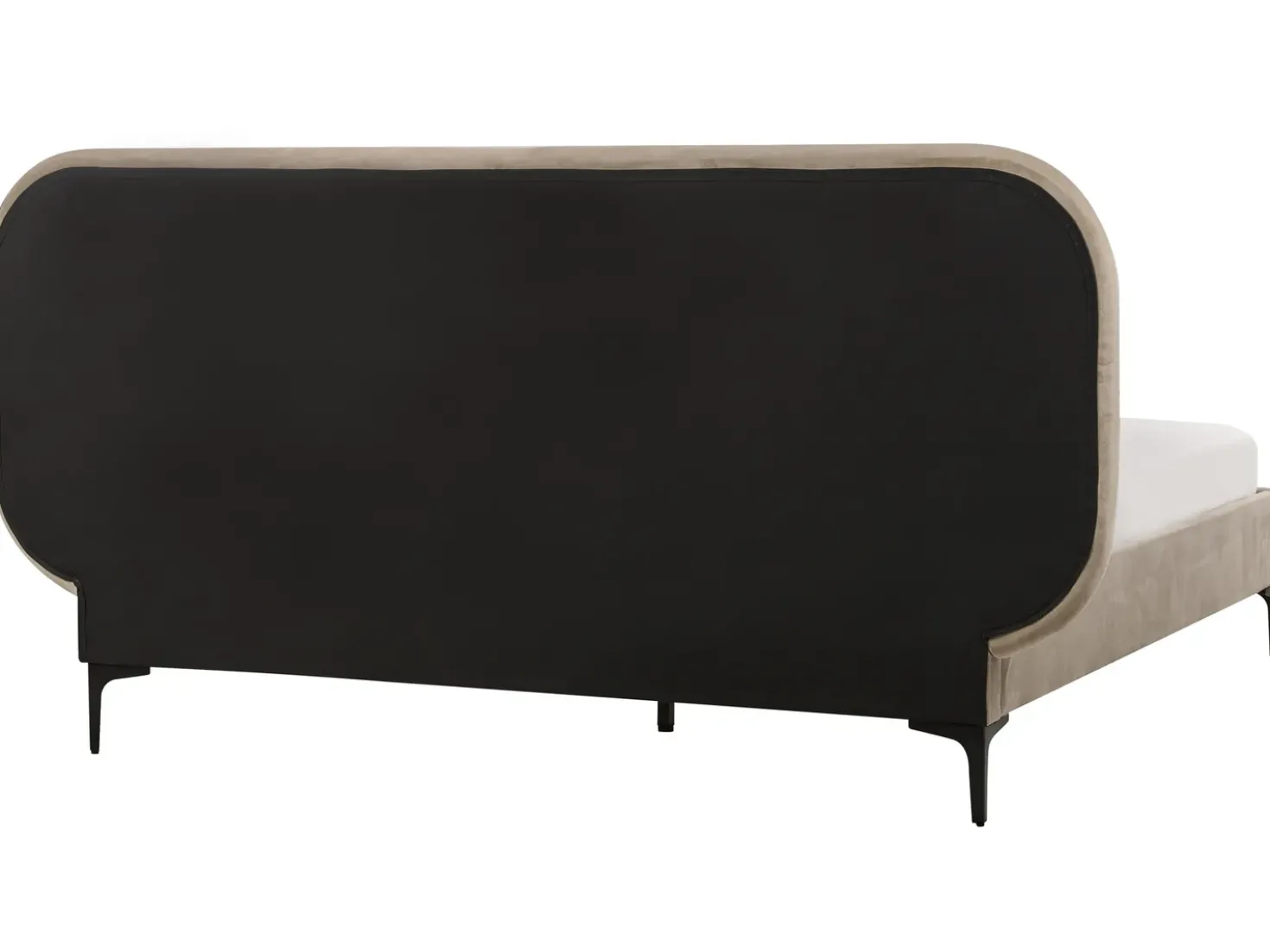 Letto Velluto SUZETTE 140 x 200 cm Beige