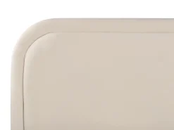 Letto Velluto SUZETTE 160 x 200 cm Beige chiaro