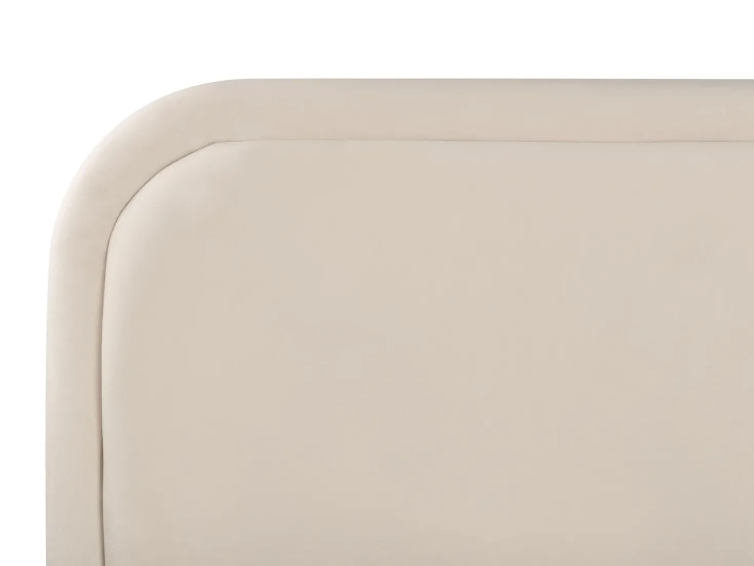 Letto Velluto SUZETTE 160 x 200 cm Beige chiaro
