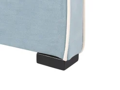 Letto Velluto TEENIE 90 x 200 cm Azzurro