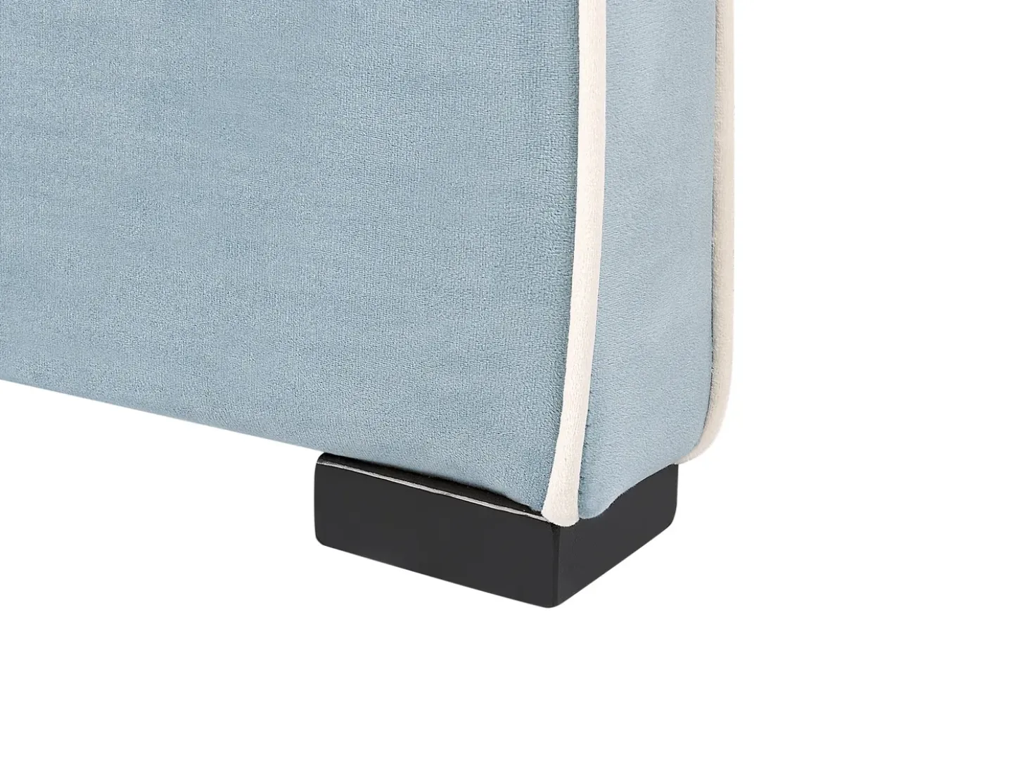 Letto Velluto TEENIE 90 x 200 cm Azzurro