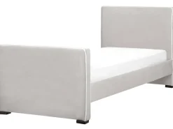 Letto Velluto TEENIE 90 x 200 cm Grigio chiaro