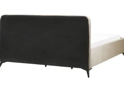 Letto Velluto VALOGNES 180 x 200 cm Tortora