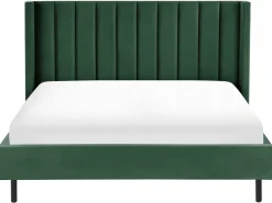 Letto Velluto VILLETTE 180 x 200 cm Verde scuro