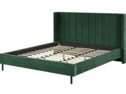 Letto Velluto VILLETTE 180 x 200 cm Verde scuro