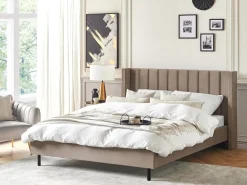 Letto Velluto VILLETTE 180 x 200 cm Tortora