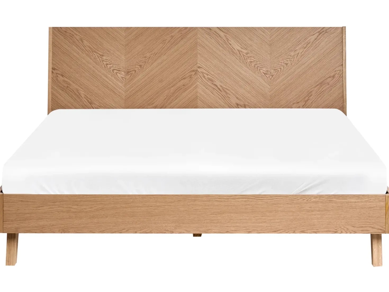 Letto WIZERNES 180 x 200 cm Rovere chiaro