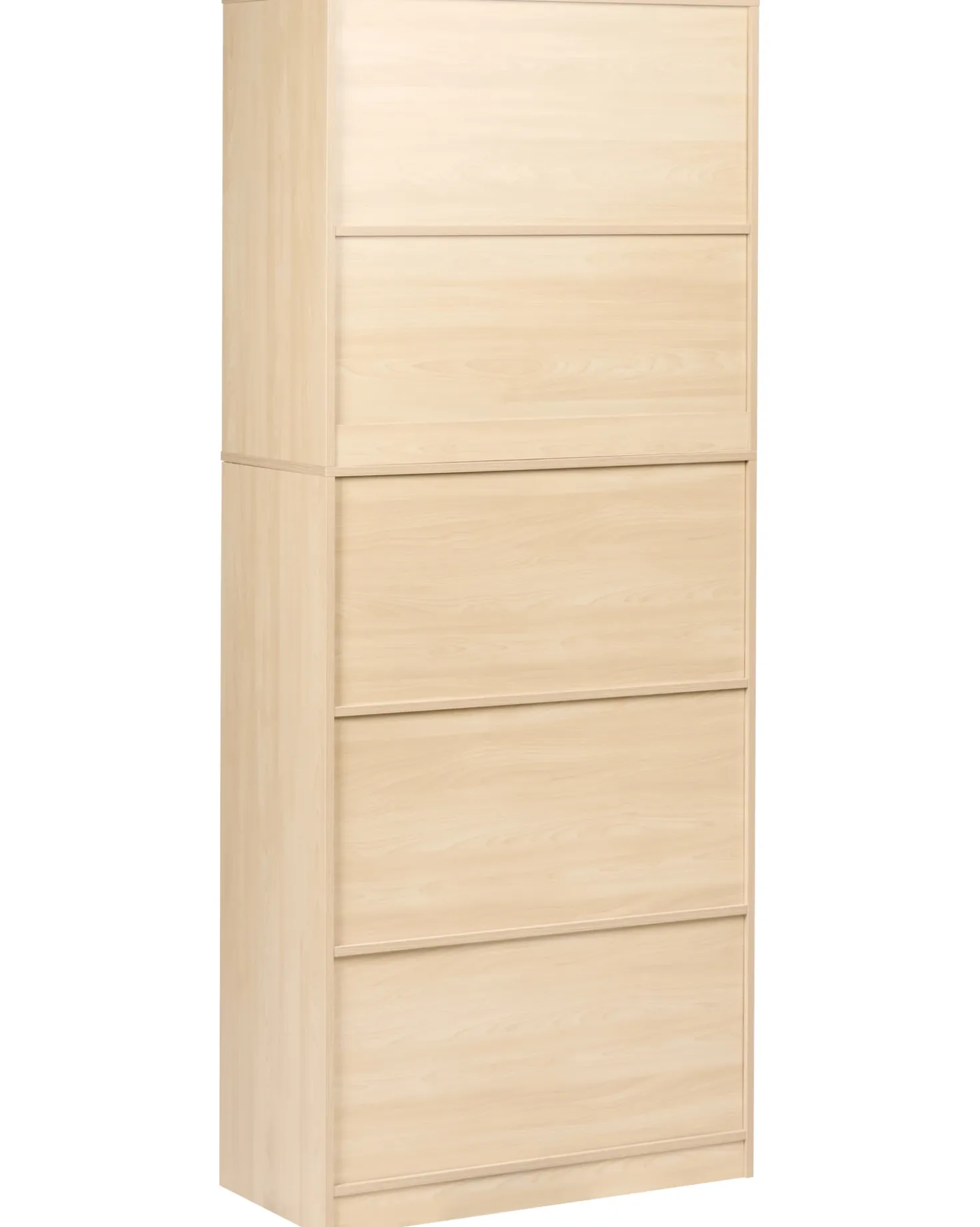 Libreria a 2 ante ZEHNA Marrone chiaro/Bianco