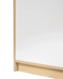Libreria a 2 ante ZEHNA Marrone chiaro/Bianco