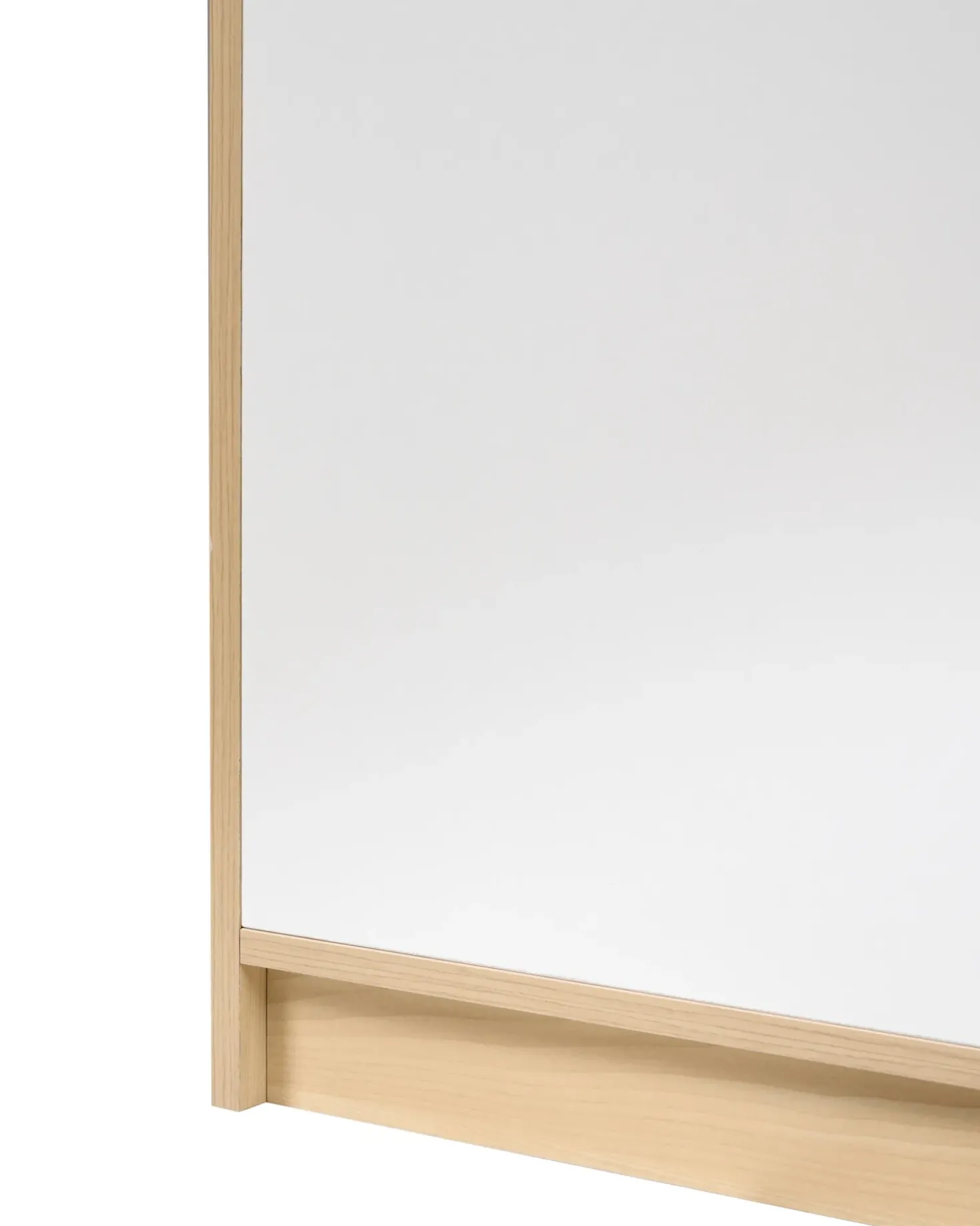 Libreria a 2 ante ZEHNA Marrone chiaro/Bianco