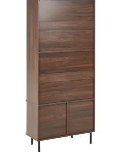 Libreria a 4 ripiani BRADLEY 180 cm Marrone scuro
