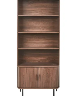 Libreria a 4 ripiani BRADLEY 180 cm Marrone scuro