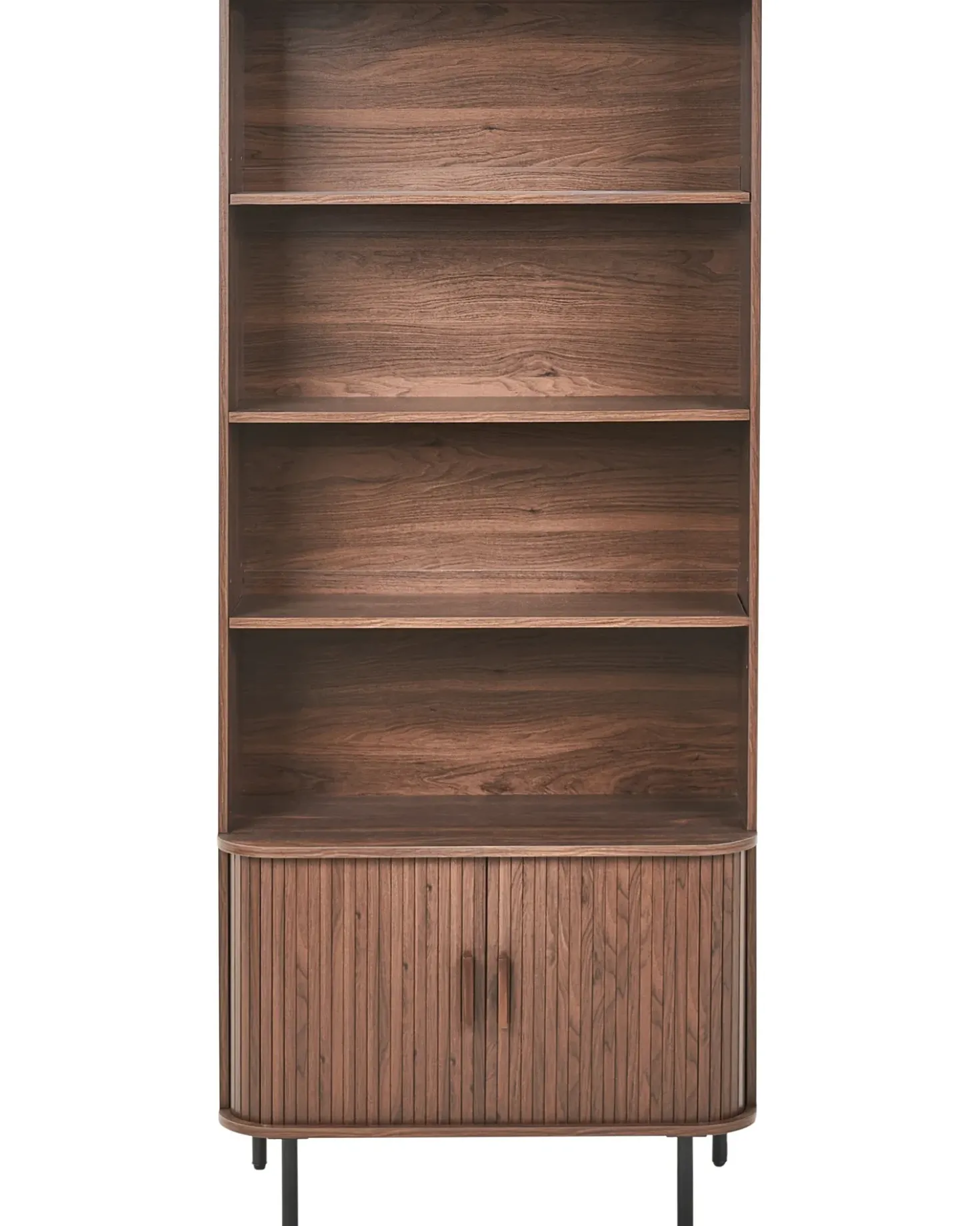 Libreria a 4 ripiani BRADLEY 180 cm Marrone scuro