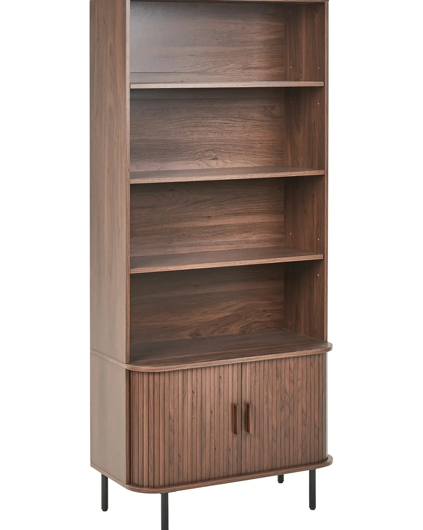 Libreria a 4 ripiani BRADLEY 180 cm Marrone scuro