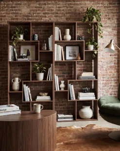 Libreria a 6 ripiani CHATEH 180 cm Marrone