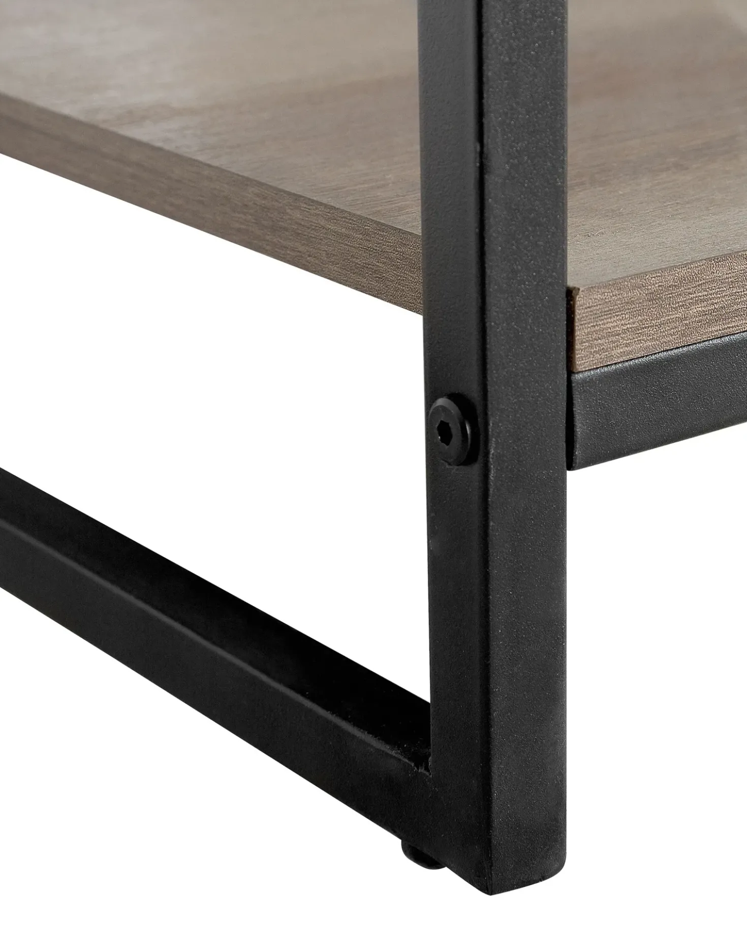 Libreria a 4 ripiani FORRES 143 cm Marrone/Nero