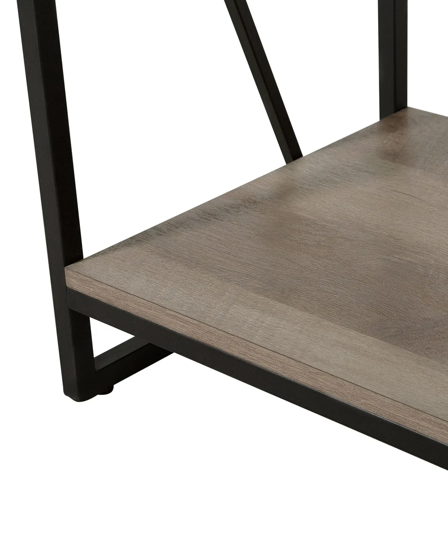 Libreria a 4 ripiani FORRES 143 cm Marrone/Nero