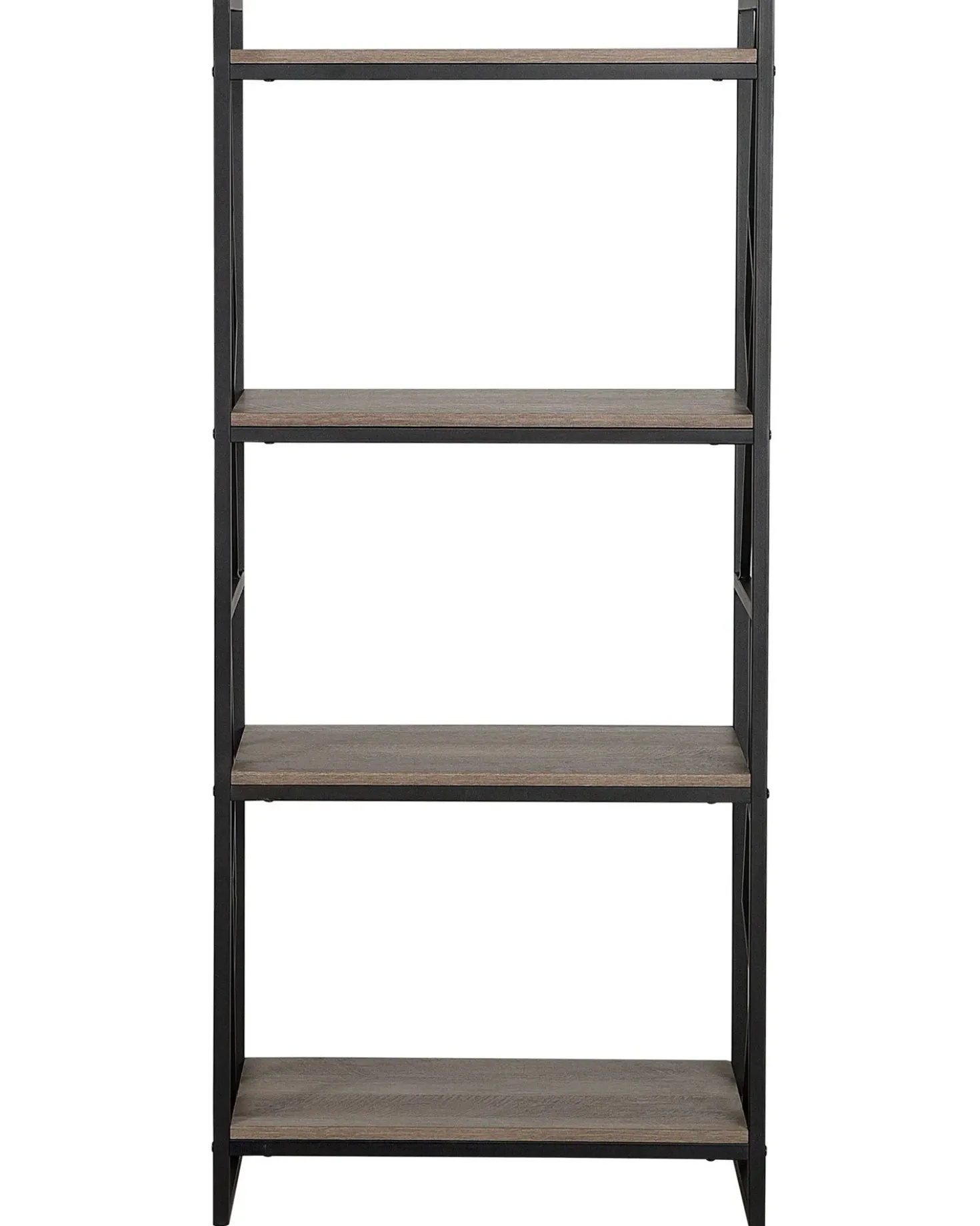 Libreria a 4 ripiani FORRES 143 cm Marrone/Nero